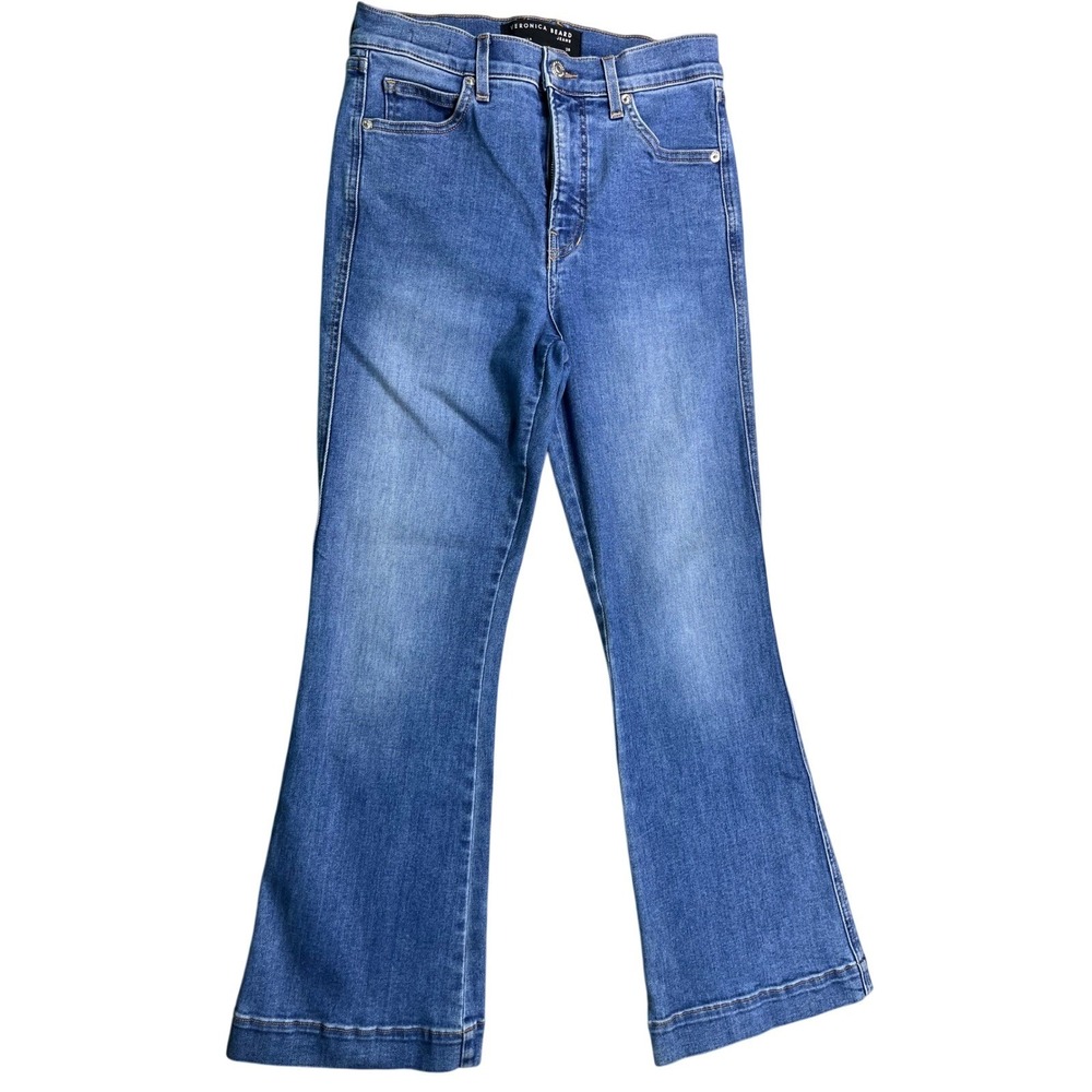 Veronica Beard Carson Ankle Flare‎ Jeans 28 High Rise Medium Wash